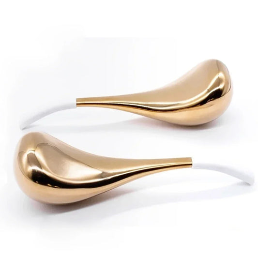Ice Globes for Face 2PCS Luxury Gold Cryo Sticks